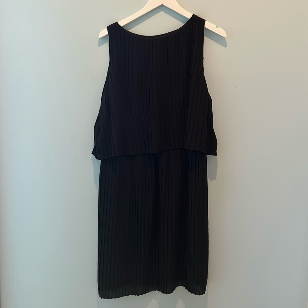 NWT J. Jill black pleated dress, Large